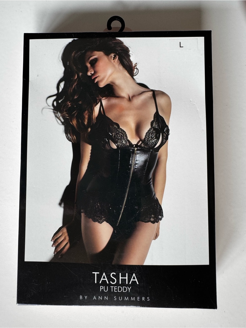 New Tasha Black PU Teddy Size L